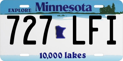 MN license plate 727LFI