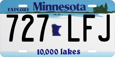 MN license plate 727LFJ