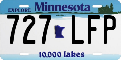 MN license plate 727LFP