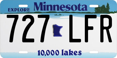 MN license plate 727LFR