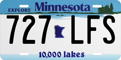 MN license plate 727LFS