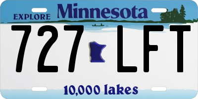 MN license plate 727LFT