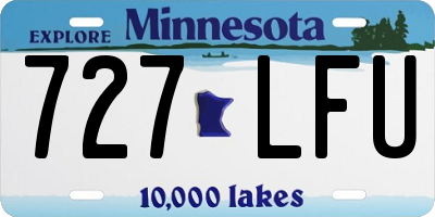 MN license plate 727LFU