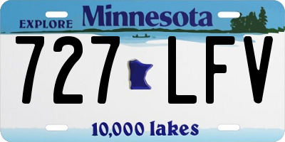 MN license plate 727LFV