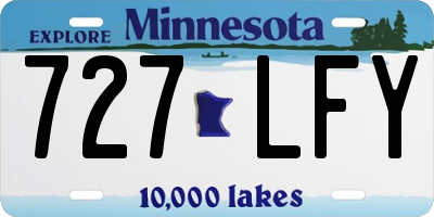 MN license plate 727LFY