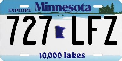 MN license plate 727LFZ