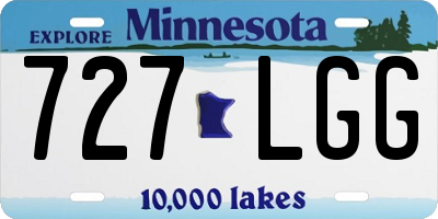 MN license plate 727LGG