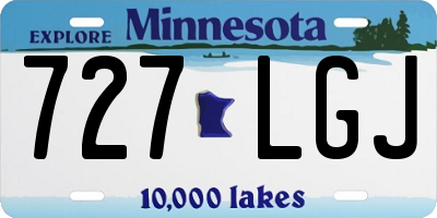 MN license plate 727LGJ