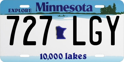 MN license plate 727LGY