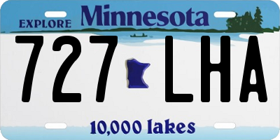 MN license plate 727LHA