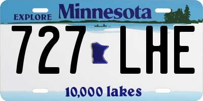 MN license plate 727LHE