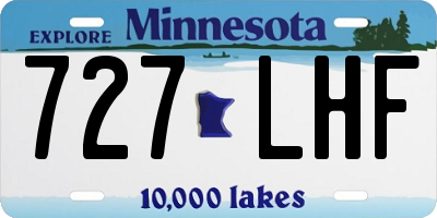 MN license plate 727LHF