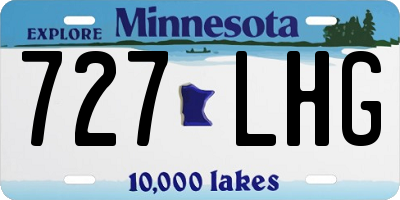 MN license plate 727LHG