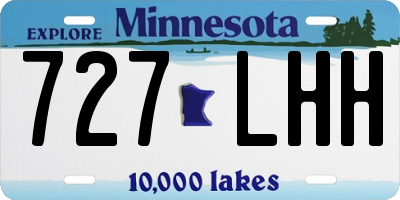 MN license plate 727LHH