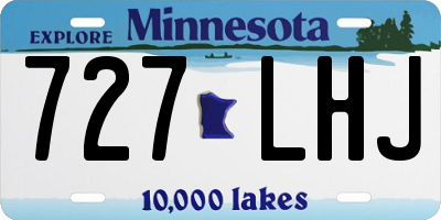 MN license plate 727LHJ