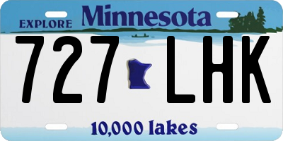 MN license plate 727LHK