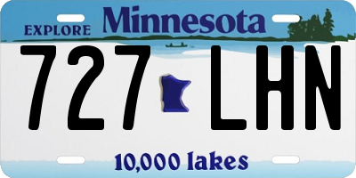 MN license plate 727LHN