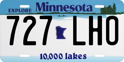 MN license plate 727LHO