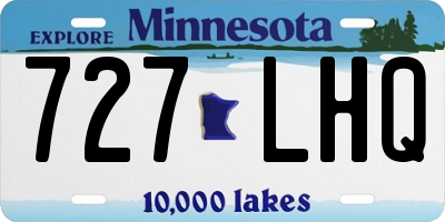 MN license plate 727LHQ