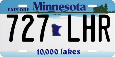 MN license plate 727LHR