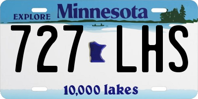 MN license plate 727LHS