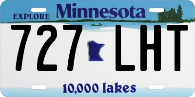 MN license plate 727LHT