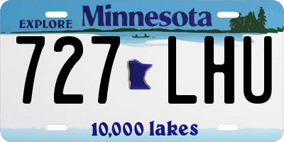 MN license plate 727LHU