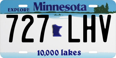 MN license plate 727LHV