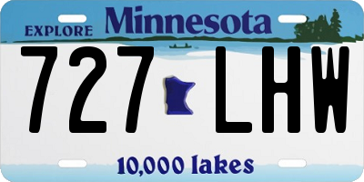 MN license plate 727LHW