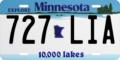 MN license plate 727LIA