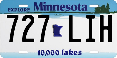 MN license plate 727LIH
