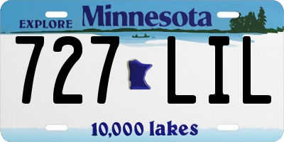 MN license plate 727LIL