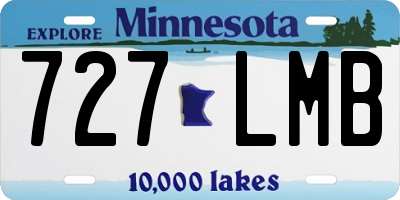 MN license plate 727LMB