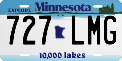 MN license plate 727LMG