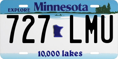 MN license plate 727LMU