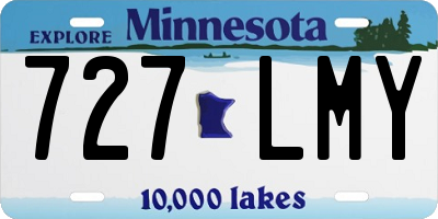 MN license plate 727LMY
