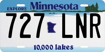 MN license plate 727LNR