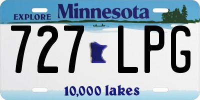 MN license plate 727LPG
