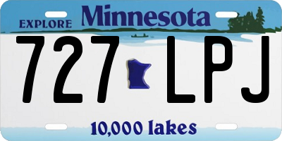 MN license plate 727LPJ