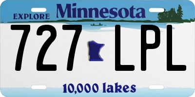 MN license plate 727LPL