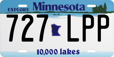 MN license plate 727LPP