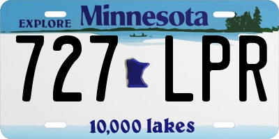 MN license plate 727LPR