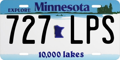 MN license plate 727LPS
