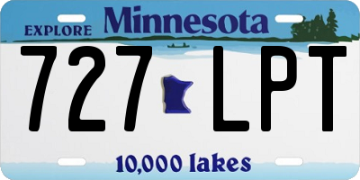 MN license plate 727LPT