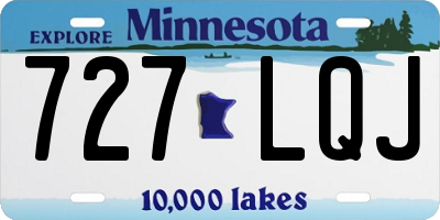 MN license plate 727LQJ