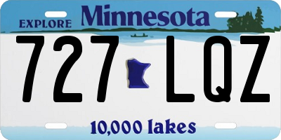 MN license plate 727LQZ