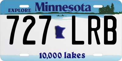 MN license plate 727LRB