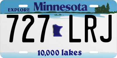 MN license plate 727LRJ