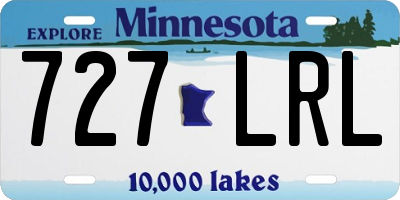 MN license plate 727LRL