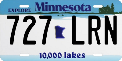 MN license plate 727LRN